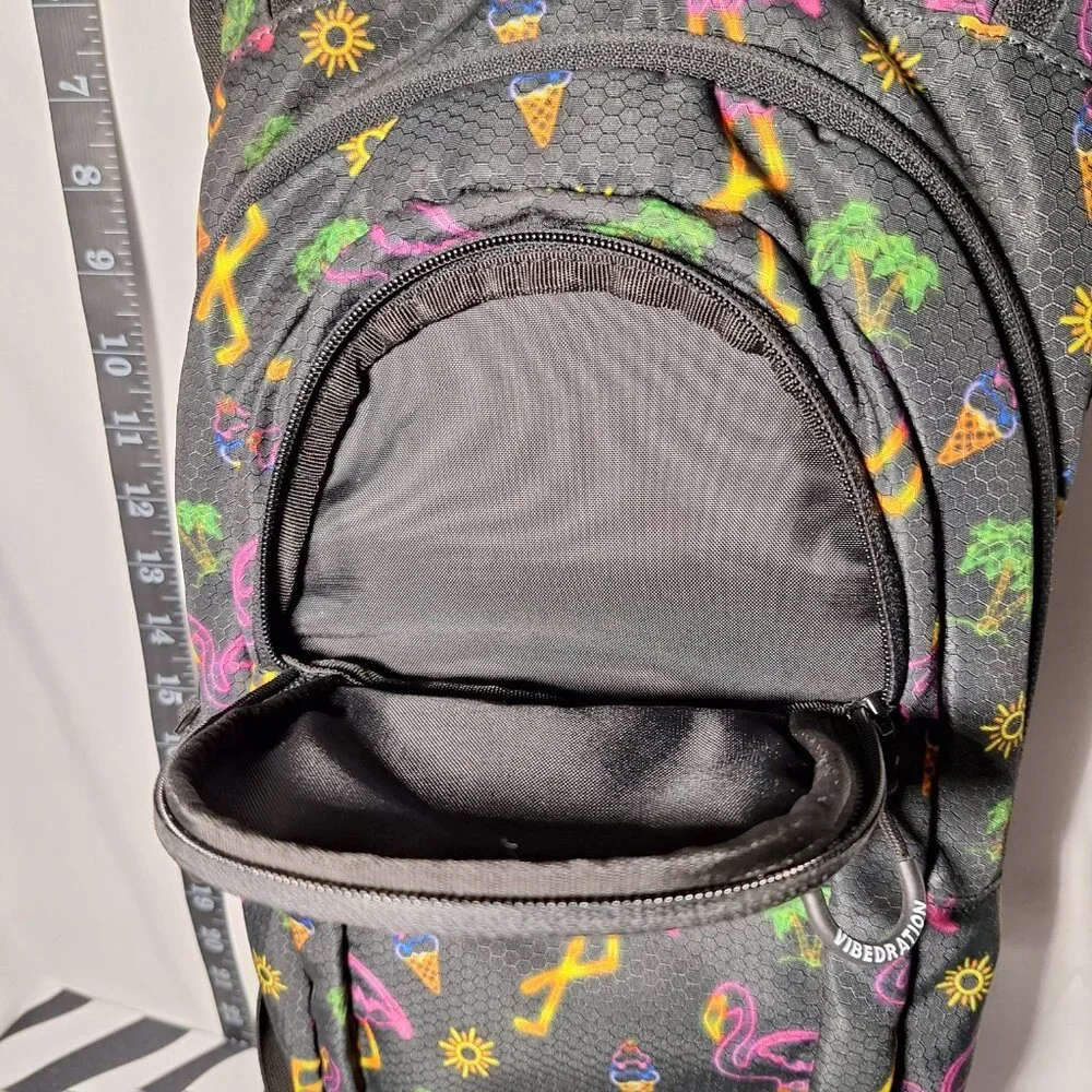 Vibedration Hydration Backpack w/o bladder - Neon Tropical - Used